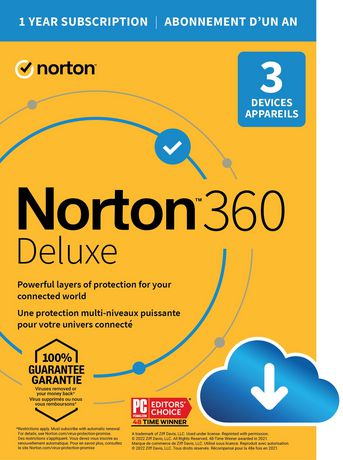 Norton 360 Deluxe 25GB 3 Device 12 Month Subscription [Download