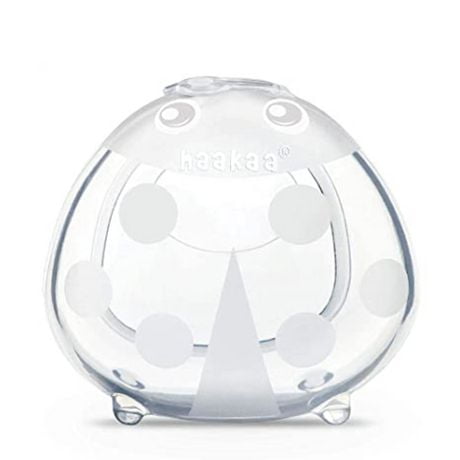 haakaa Ladybug Silicone Milk Collector, Grey, 75 ml, BPA, PVC and Phthalate-free