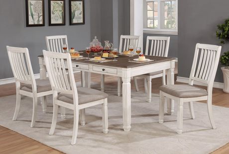Furnishings Antique White Dining Table, Antique White Dining Table Set