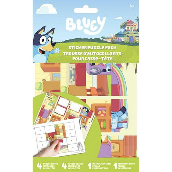 Bluey - Bandit and Chilli Adventures - Sticker Puzzle Pack Sticker Puzzle Pack, 