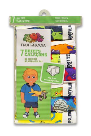 Fruit of the Loom Toddler Boys' Days of The Week Briefs, 7-Pack ...