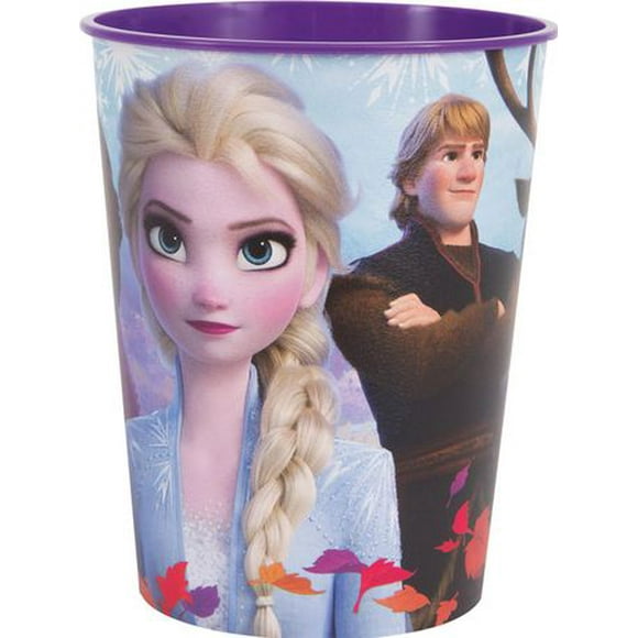Verre en plastique pour anniversaire Disney Frozen, 16 oz Le verre de plastique contient 16 oz