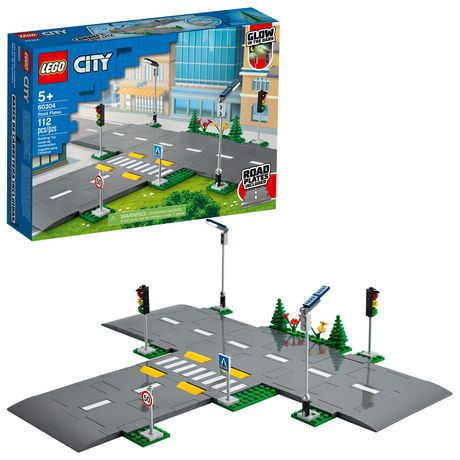 LEGO City Road Plates 60304 Toy Building Kit (112 Pieces)