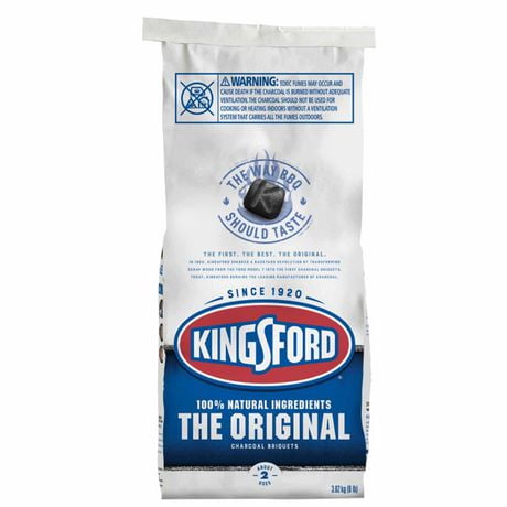 Briquettes de charbon de bois originales Kingsford®, charbon de bois pour la cuisson au gril – 3,62 kg Originales Kingsford®