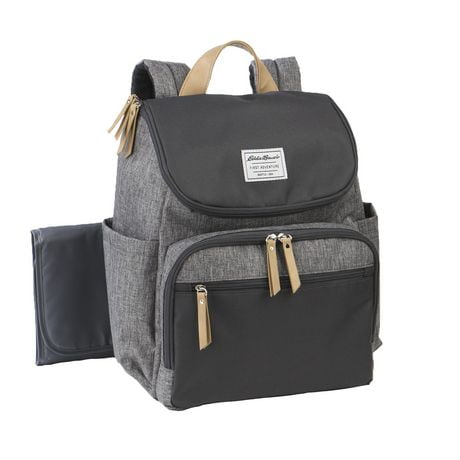 Eddie Bauer Ridgeline Backpack Diaper Bag - Grey, 7 pockets