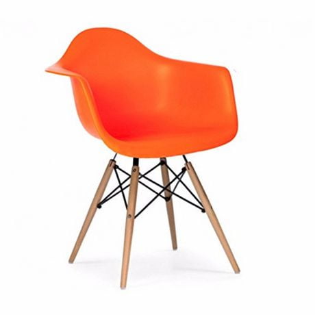 Nicer Furniture Orange Wooden Legs Eames Dar Chair Walmart Canada