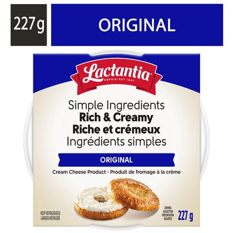 Lactantia Cream Cheese, Original, Rich and Creamy, 227 g