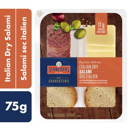 Schneiders Dry Cured Italian Dry Salami Snack Kit, 75 g