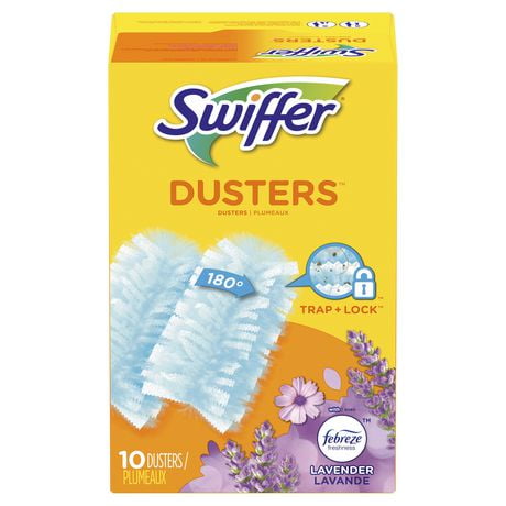 Recharges de plumeaux Swiffer Duster multi-surfaces, parfum de lavande Febreze 10 Plumeaux