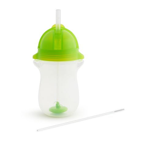 Munchkin Any Angle Click Lock™ Weighted Straw Cup, 10oz, Green, Straw Cup