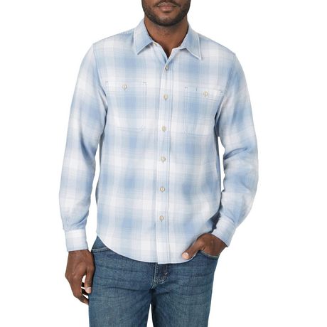 wrangler mens flannel