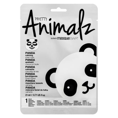 Masque en tissu Panda Pretty Animalz Masque en tissu panda