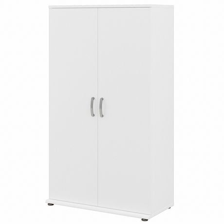 Grande armoire avec portes et tablettes Universal de Bush Business Furniture, blanc