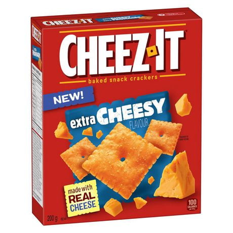 Cheez-It Baked Snack Crackers Extra Cheesy Flavour 200g | Walmart Canada