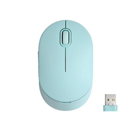 onn. 100009057 Wireless Compact 5- Button Mouse, USB Plug and Play