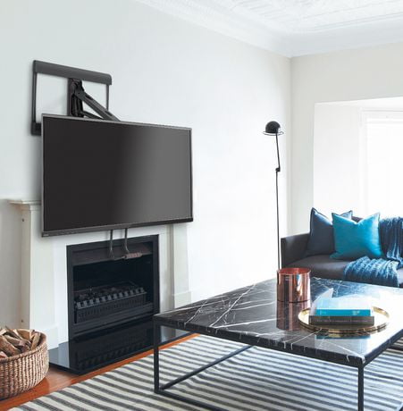 Prime Mounts Full-Motion Pull-Down over The Fireplace TV ...