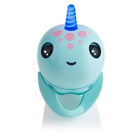 New*WowWee Interactive Fingerlings Nikki the Baby Narwhal*Motion Sensor*Light Up 