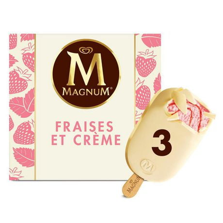 Magnum Strawberries and Cream Ice Cream bar 3 x 100ml | Walmart Canada