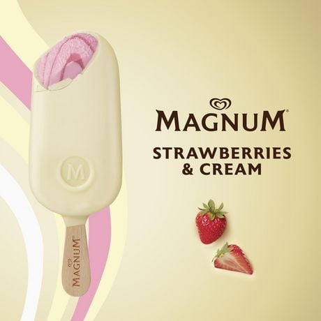 Magnum Strawberries and Cream Ice Cream bar 3 x 100ml | Walmart Canada