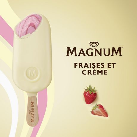 Magnum Strawberries and Cream Ice Cream bar 3 x 100ml | Walmart Canada