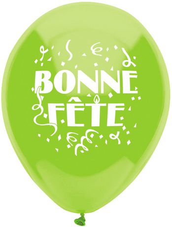 Ballons De Qualite Helium En Latex A Imprime De Bonne Fete De Party Eh De 12 Po Walmart Canada