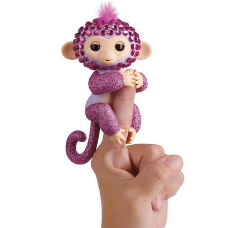 Fingerlings Monkeys - Fingerblings - Glitz (purple Pink) - Friendly 