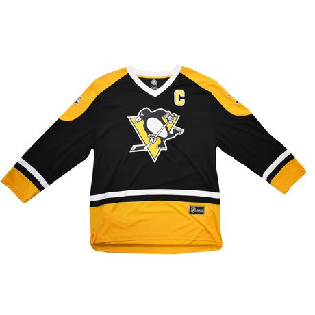 Sidney Crosby Hockey Jersey Hoodie Men's Large Black Pittsburgh Penguins  NHL