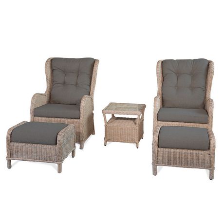 Vivere Ltd Southampton Rattan Sofa Conversation 5pc Set ...