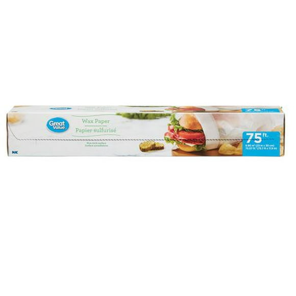 Great Value Wax Paper, 75.7 ft x 11.9 in