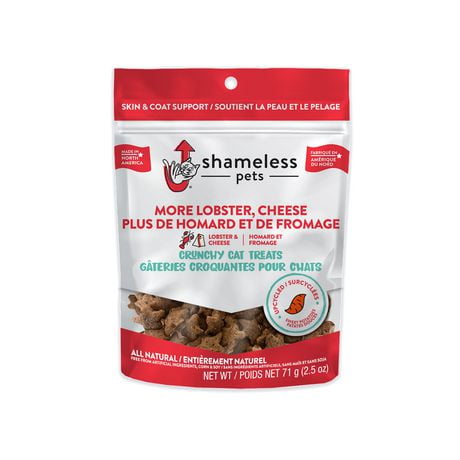 Shameless Pets More Lobster Cheese Crunchy Cat Treats With Upcycled Ingredients, 71 g