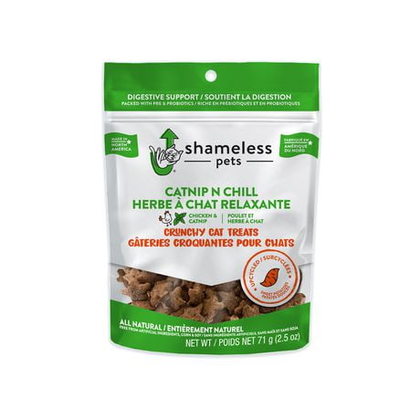 Shameless Pets Catnip N Chill Crunchy Cat Treats With Upcycled Ingredients, 71 g