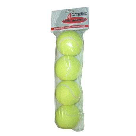 FPC Sport Paquet de 4 balles de tennis, #50304 Balles de Tennis Tout usage
