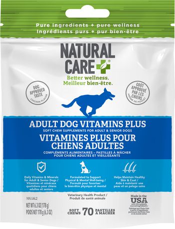 Natural Care Adult Dog Vitamins Plus Soft Chew Supplement | Walmart Canada