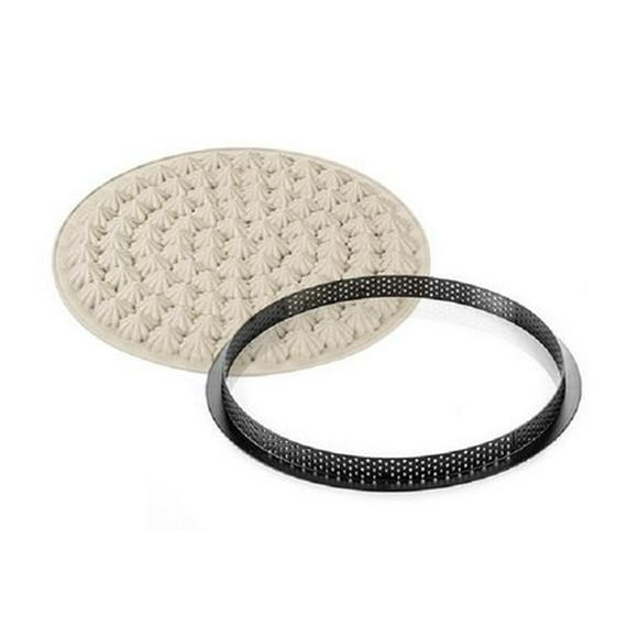 Silikomart - 100% Platinum Silicone Tart Mould Kit with Ring – Meringue