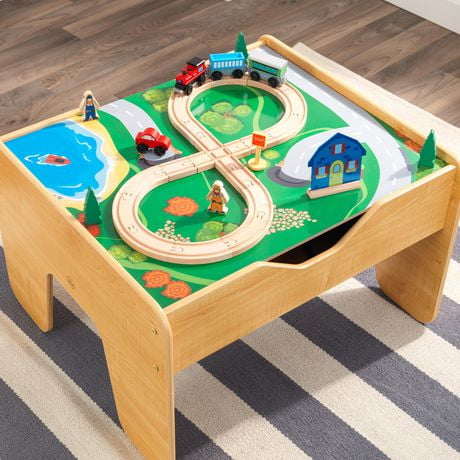 KidKraft 2 In 1 Activity Table With Board Natural Walmart Canada   6000199635963 