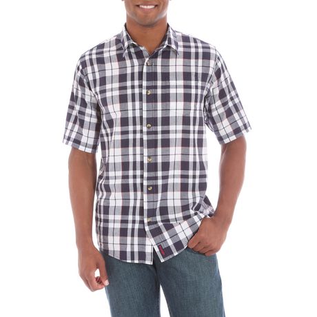 Wrangler Men's Short Sleeve Single Pocket Shirt | Walmart Canada