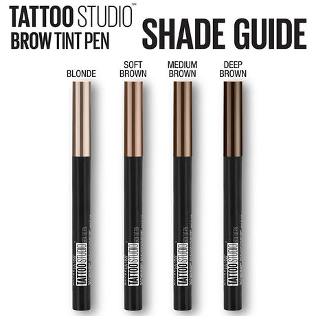 maybelline brow pen tint brown tattoo studio tattoostudio soft york makeup walmart medium eyebrow oz fl count ml beauty deep