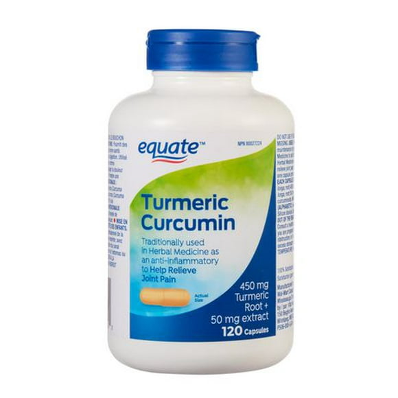 Equate Turmeric Curcumin, 120 Capsules