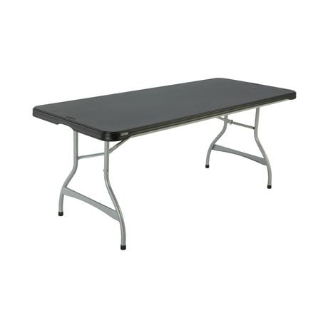 LIFETIME Premium Commercial 6 Foot Foldable Table, Black