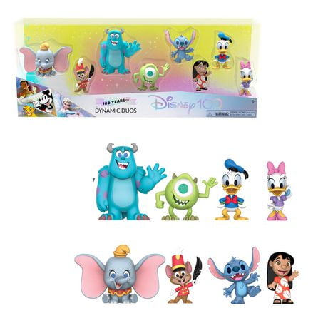 Disney100 Years of Dynamic Duos Celebration Collection Limited Edition 8-piece Figure Pack