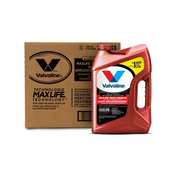 Valvoline Full Synthetic MaxLife Multi-Vehicle Automatic Transmission Fluid 5L Case Pack