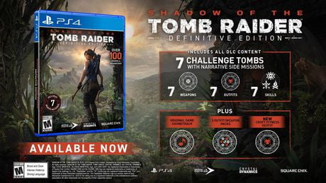 Shadow of the tomb raider управление ps4