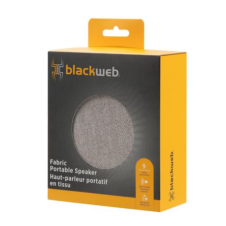 blackweb Wireless Water-resistant Fabric Portable Speaker | Walmart Canada