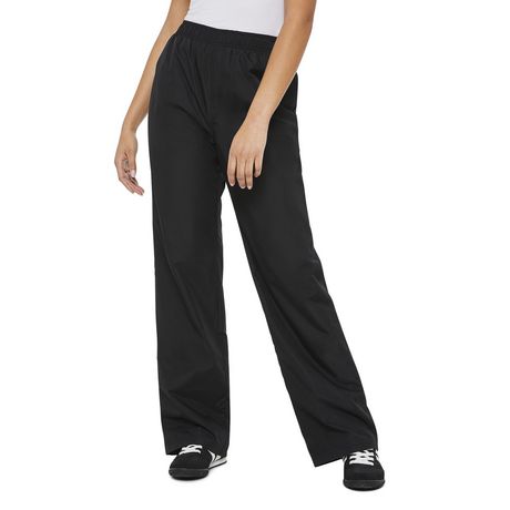 George Women's Black Flat Front Straight Leg Stretch Dress Pants Size  6 Average | eBay