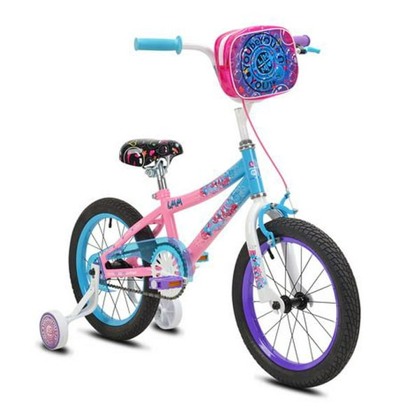 Vélo BMX LittleMissMatched 16 po pour filles - Rose 4 à 6 ans