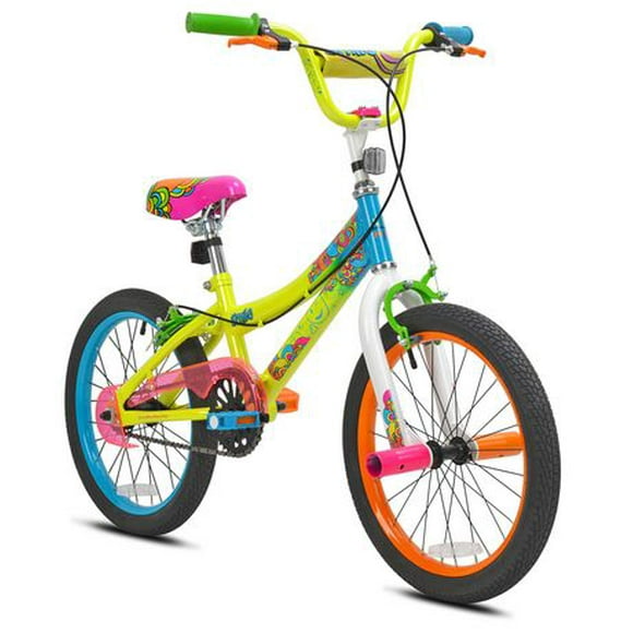 Vélo BMX LittleMissMatched 18 po pour filles - Jaune 4 à 8 ans