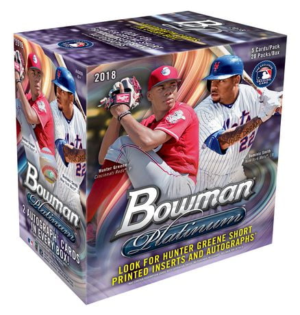 18 Topps Bowman Platinum Mlb Baseball Hobby Box Trading Cards | Walmart ...