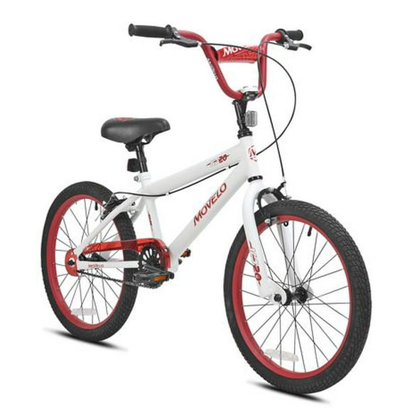 Vélo BMX Movelo KJ 20 po pour garçons - Blanc 5 à 9 ans