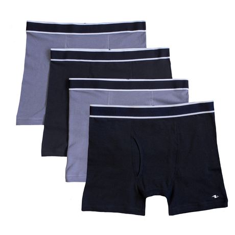 Athletic Works Men's Underwear 4-Pack Boxer Briefs, Sizes S-XL - Walmart.ca