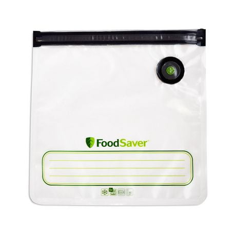 FoodSaver 1-Gallon Reusable Vacuum Seal Zipper Bags, 1 gallon, 3.7L, 8 count